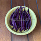 'Purple Dove' bush beans.