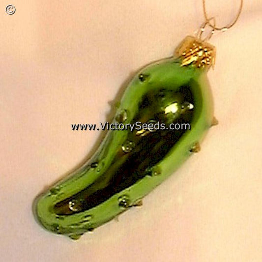 Glass Christmas Pickle Ornament - Hide the Pickle on Christmas Eve
