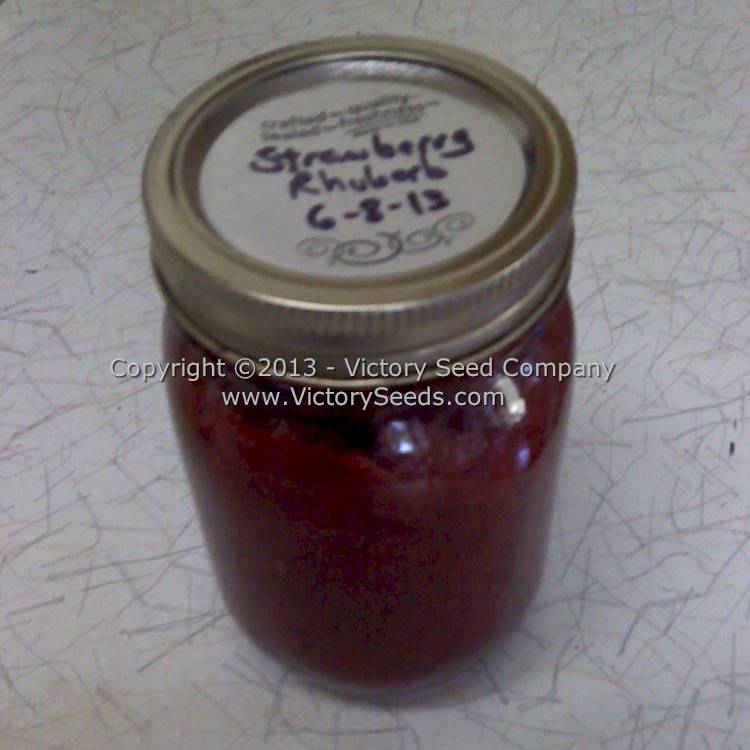 Strawberry-Rhubarb jam is a family favorite.