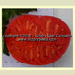 'Rosella Crimson' tomato slice.