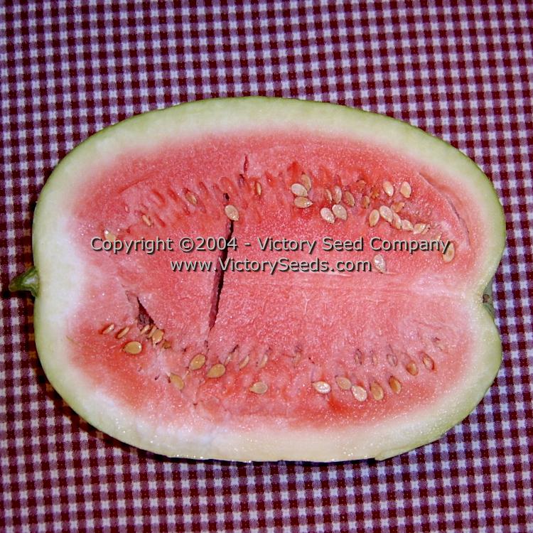 Then inside of a 'Dixie Queen' watermelon.