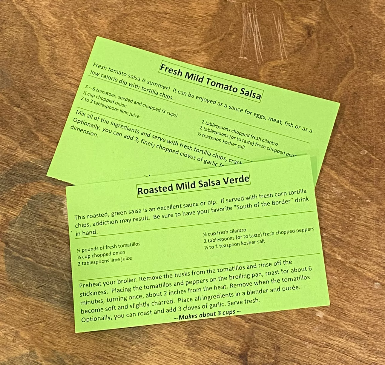 Salsa Kit (Mild) Seed Collection