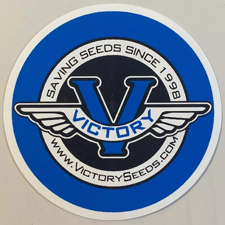 Sticker, 3.5" Round Blue & Black on White Vinyl